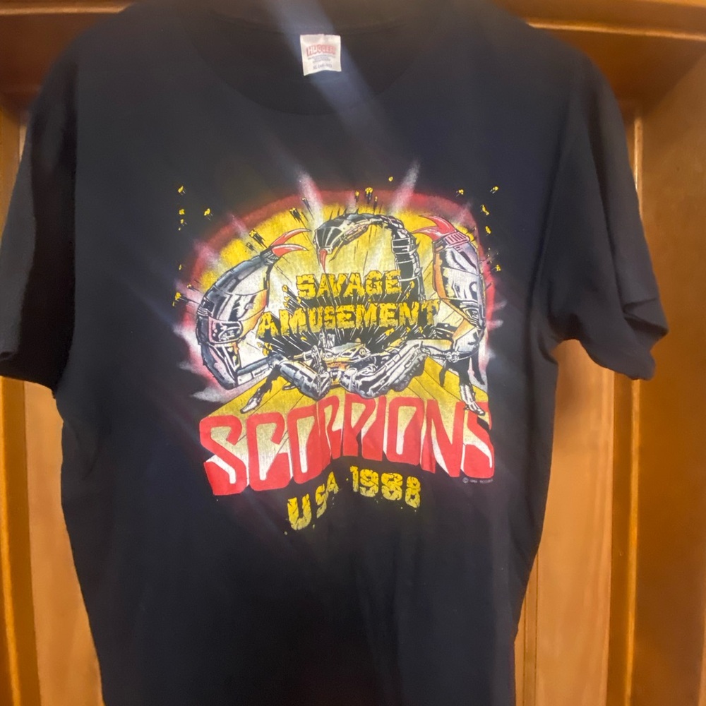 Black Graphic Tee - Savage Amusement Scorpions